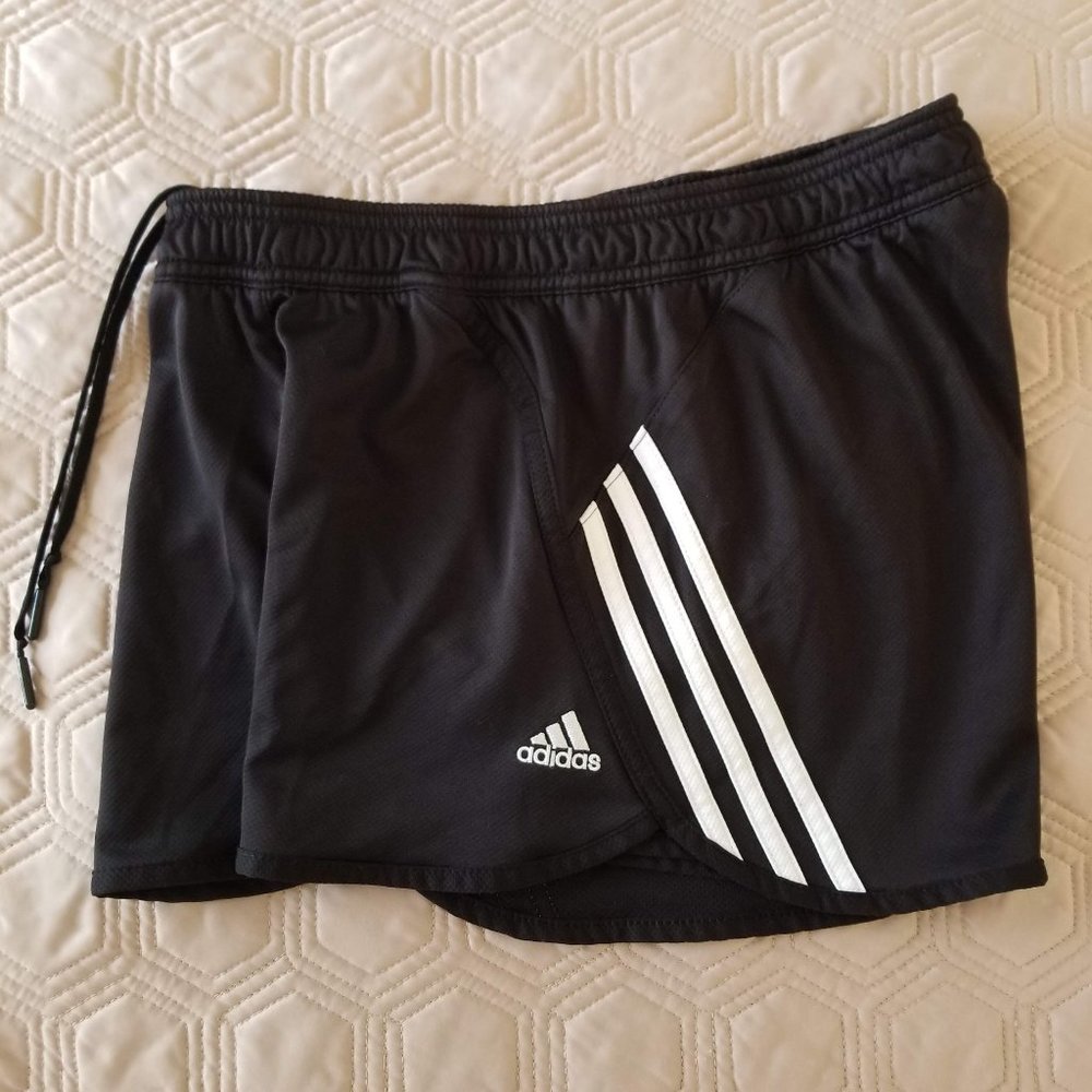 New Women's Adidas black and white shorts